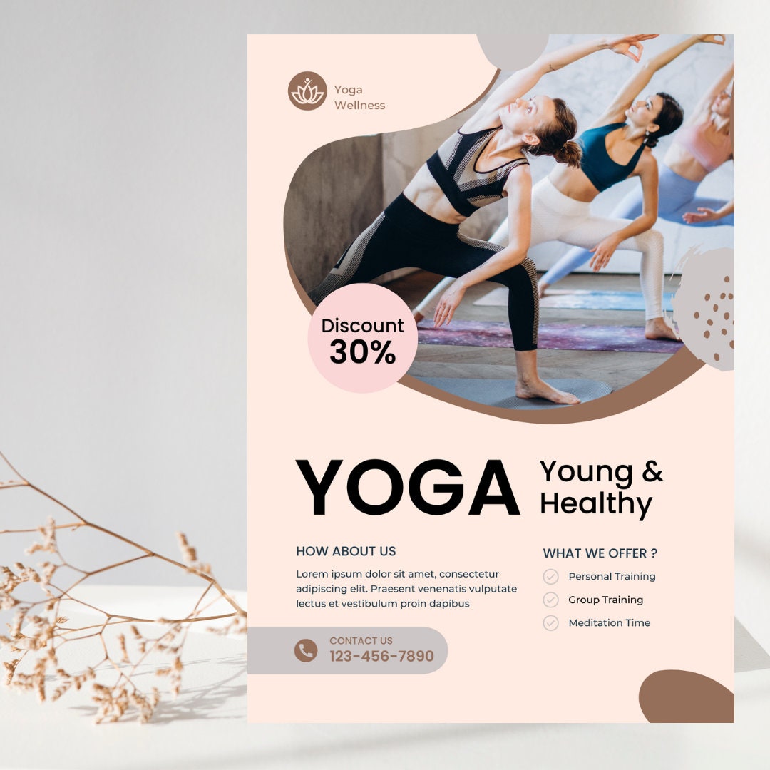 Yoga Class Flyer - Venngage
