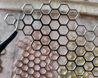Honeycomb die cut. Perfect for creative junk journal, scrapbooking and paper craft.