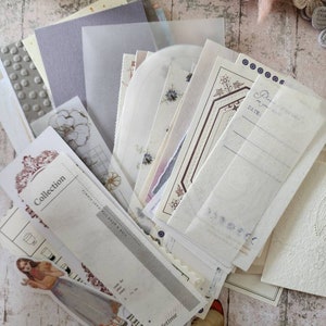 Pacchetto di giornali, pacchetto di carta effimera, scrapbooking.