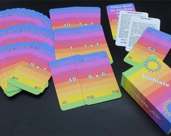Verflixte 53 - Learning game for the small 1x1 from the 2nd grade in primary school - &quot;Schwarzer Peter&quot; game principle - learning and fun in one