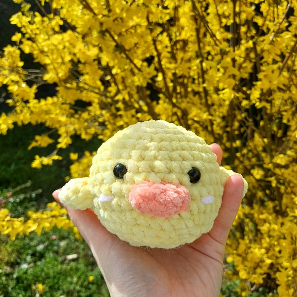 Adorable peluche de poussin ou maman poule en crochet, adorable cadeaux fait main.