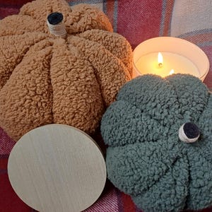Pumpkin cushion, autumnal decoration, plush, Halloween, cute and soft