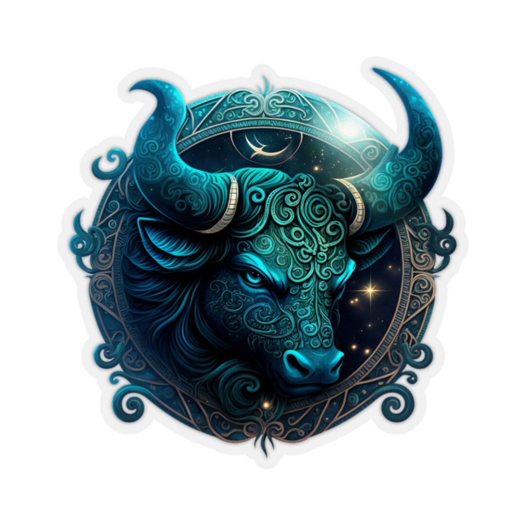 Zodiac Taurus Kisscut Stickers Express Your Cosmic Identity With High
