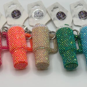 Bag Charm- Bedazzled Mini Tumbler (with storage!)