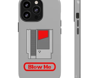 Retro Gamer Blow Me Tough Case for Iphone 8 X XR XS 11 12 13 14 15 Pro Max Mini Samsung Galaxy S10 S21 S22 S23 S24 Plus Ultra Google 5 6 7 8