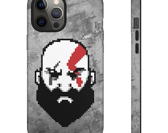 Retro God of War Kratos Classic Tough Case for Iphone 8 X XR XS 11 12 13 Pro Max Mini Samsung Galaxy S10 S20 S21 S22 Plus Ultra Google 5 6