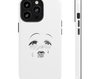 Ahegao Tough Case for Iphone 8 X XR XS 11 12 13 Pro Max Mini Samsung Galaxy S10 S20 S21 S22 Plus Ultra Google 5 6