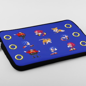 Sonic The Hedgehog Men's Blue Bifold Wallet - PU & Nylon, Card Slots, ID Holder