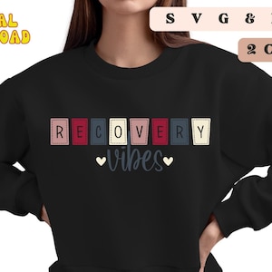 Genesung Vibes SVG Png Digitaler Download Geschenk für Ihn SVG Png Nüchternheit SVG Sucht Wiederschöpfung svg