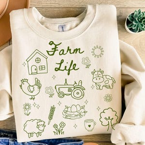 Doodle Design Bauernhof Leben svg png Huhn Liebhaber Shirt Clipart Clipart: Farm Life png Hobby Bauernhof Doodle png Doodle Art Ziegen Bauer Design png png