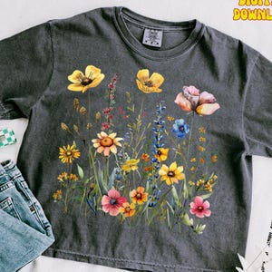 Boho hippie fleurs Png fleurs sauvages Png, fleurs abstraites Png, fleurs Png, fleurs sauvages pressées rétro Png, printemps Boho fleurs sauvages Png DTF