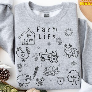 Doodle Design Bauernhof Leben svg png Huhn Liebhaber Shirt Clipart Clipart: Farm Life png Hobby Bauernhof Doodle png Doodle Art Ziegen Bauer Design png png