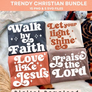 Bundle PNG chrétien : conception de chemise chrétienne, sublimation, sublimation, esthétique, verset biblique, png