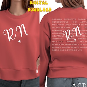 Camiseta de enfermeira registrada PNG Design de sublimação Vida de enfermeira Svg Ela é enfermeira Sublimação Download digital Caneca de enfermagem fofa Svg Dtf Arquivo de corte