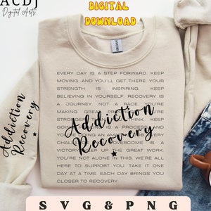 Genesungs-Shirt Sublimation, keine Schande in meinem Erholungsspiel SVG, Suchthilfe