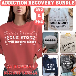 Sucht-Recovery-Bundle-Svg-Png-Wiederherstellungs-Bewusstseins-Shirt-Schnitt-Datei-Zitat