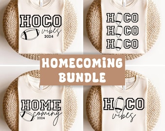 Hoco 2024 Bundle Svg Png Homecoming Game Football Squad High School Reunion Shirt Cut File Instant Download Football Shirt  Svg Game Day Svg
