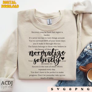 Nüchternheit SVG PNG Schnittdatei, inspirierender digitaler Download für Genesung & alkoholfreies Leben, Sucht Genesung PNG Clipart, Nüchternheit svg