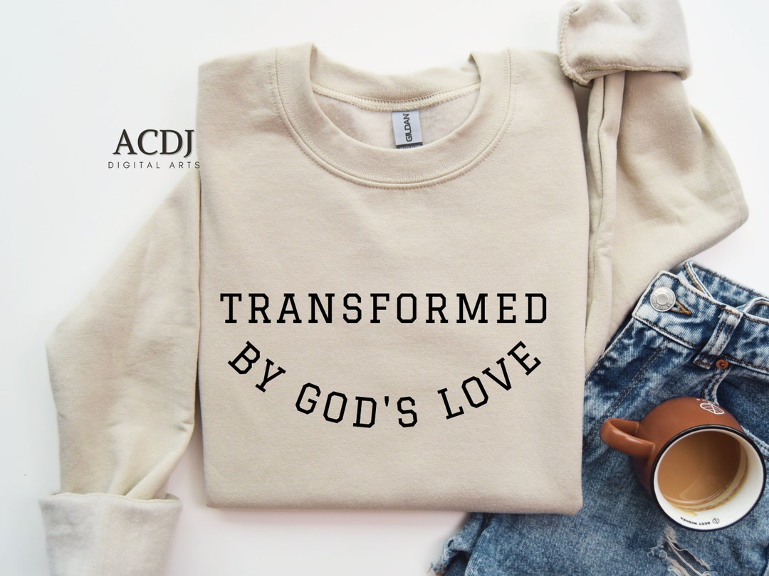 Transformed by God's Love SVG PNG, Christian Bible Verse (digital ...