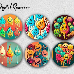 Smile Car Coaster Png, Retro Car Coaster Bundle, 90s Sublimation Design, Digital Png File Instant Download