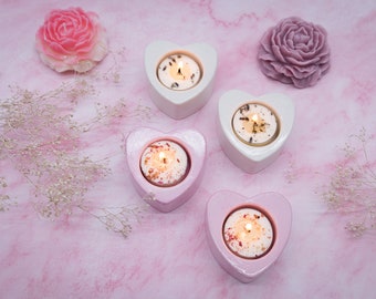 Heart-Shaped Tealight Candle Holder/Set of 2