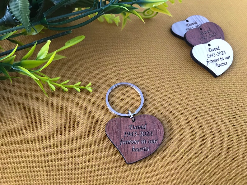Celebration of Life ,funeral Favors for Guests Personalized Heart