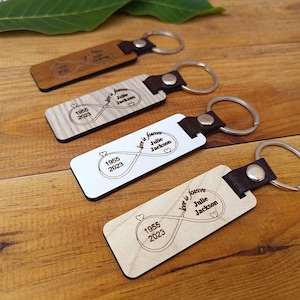 Funeral favors for guests,celebration of life favor,funeral favors ,personalized wood leather keychain,bulk memorial favor, in loving memory