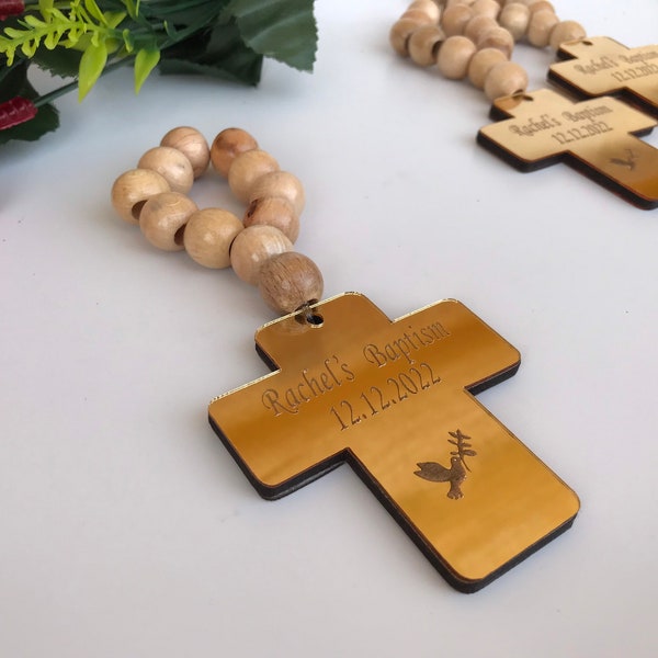 Personalized cross and rosaries, First communion , Favors for guests in bulk , Confirmation,baptism , Christening favors