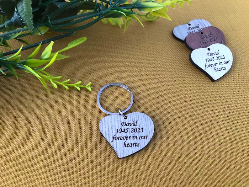 Celebration of Life ,funeral Favors for Guests Personalized Heart