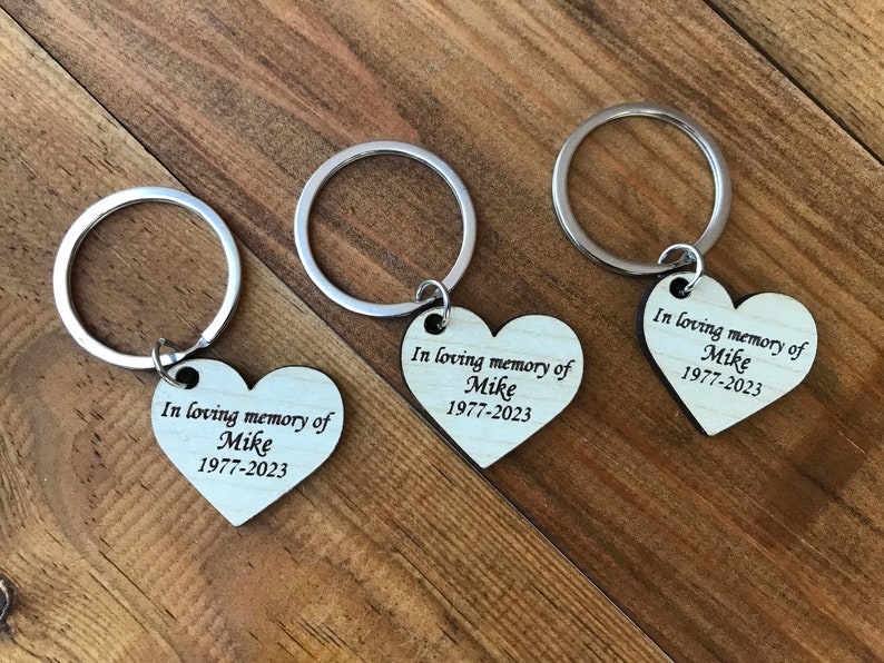 Funeral Keychain, Celebration of Life, Funeral Favors for Guest
