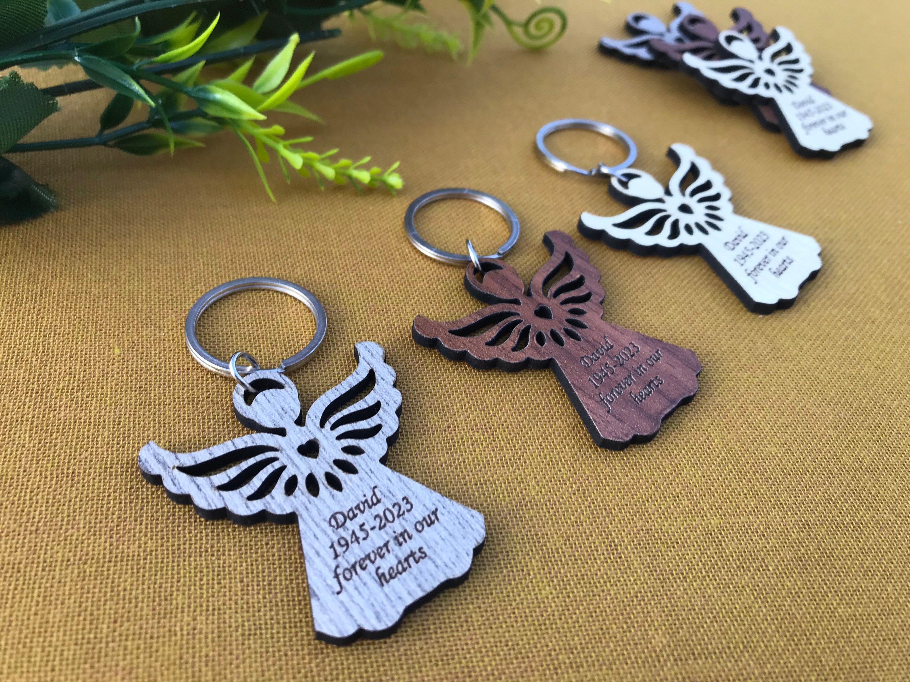 Angel wing keychain favors clearance