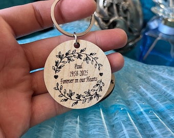 Funeral Favors Remembrance gift Memorial Magnet Favor for Guest Personalized Memorial Gift   Personalized Funeral keychain  Memorial Favors