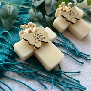 Bomboniere sapone profumato Battesimo, Bomboniere sapone Prima Comunione, Saponi Baby Shower per Ospiti sfusi, Bomboniere Comunione, Bomboniere Battesimo Bimbo, Sapone Croce