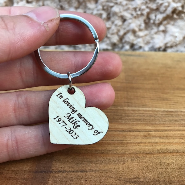 Bulk funeral favors, Celebration of life, funeral favors for guest,personalized heart keychain,bulk memorial favor,in loving memory favors