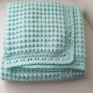 Baby blanket- Baby shower gift-Crochet baby blanket-Christening present-Handmade blanket-New baby gift