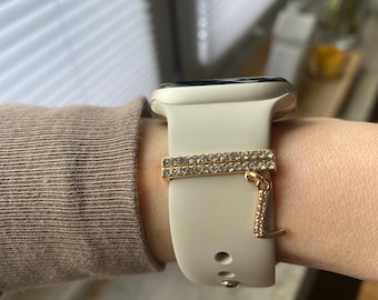 Apple Watch Charm / Apple Watch Anhänger / Anhänger Buchstabe / Geschenkidee / Apple Watch Armband / Personalisierte Geschenke / Schmuck