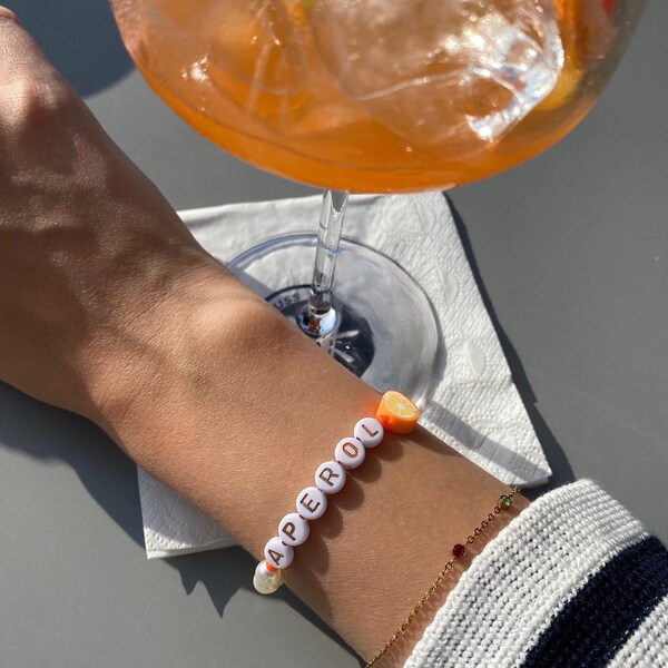 Aperol Spritz Perlenarmband