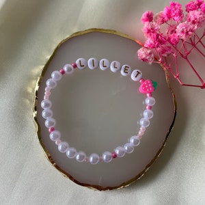 Freundschaftsbänder Lillet und Wildberry Perlenarmband / selbstgemachter Schmuck / Geschenkidee Freundin Bild 2