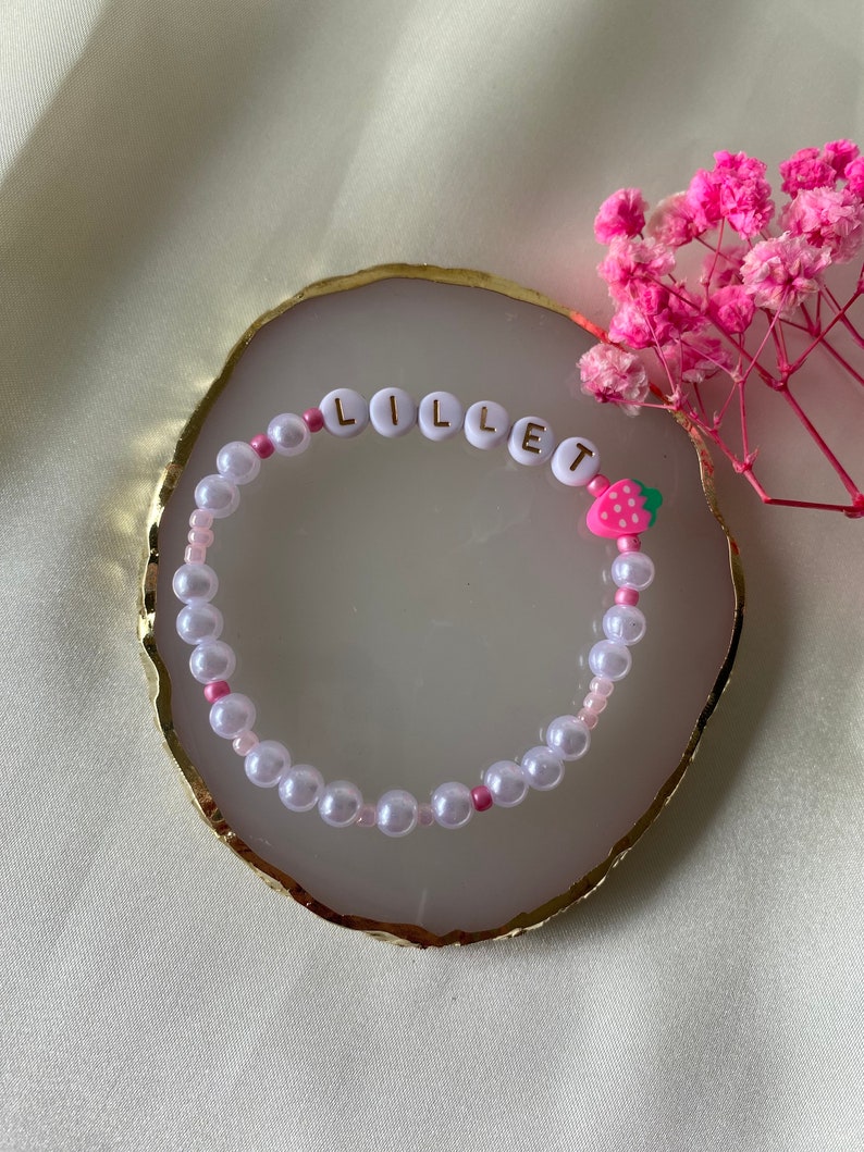 Freundschaftsbänder Lillet und Wildberry Perlenarmband / selbstgemachter Schmuck / Geschenkidee Freundin Bild 2