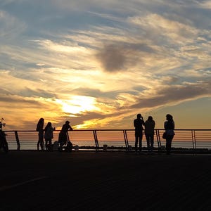 Yellow Sunset Tel Aviv Photography
