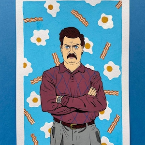 Parks and Recreation Ron Swanson art print