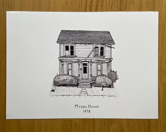 Myers House Print (Halloween)