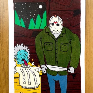 Horror Print - Jason Voorhees, Friday the 13th