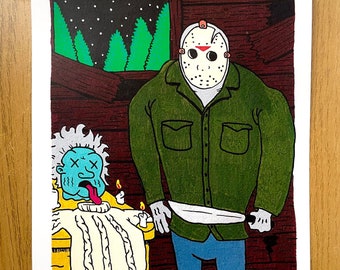 Horror Print - Jason Voorhees, Friday the 13th