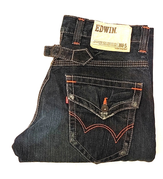Edwin Mens Jeans XV-S Exclusive Vintage Model Straight Etsy