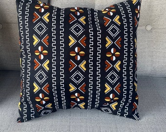 Housse de coussin en wax Afrique de décoration salon