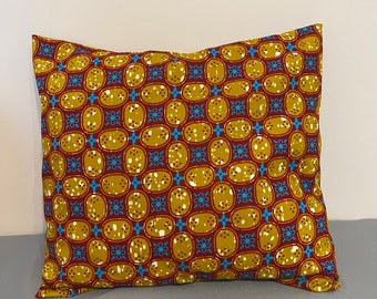 Housse de coussin en wax Afrique de décoration salon