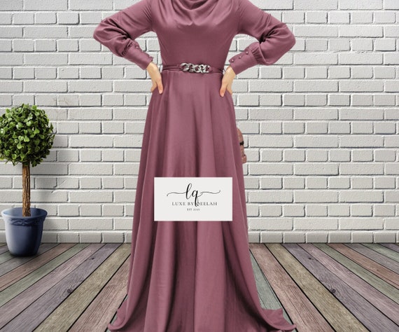 Adiva Modest Evening Gown/wedding Dress/bridesmaid Dress/wedding Guest/prom  Dress - Etsy
