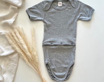 Sondenbody | Bodies mit Knopfleiste am Bauch für Kinder mit PEG Sonde | 2er-Pack | bis Größe 134