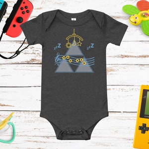 Zelda's Lullaby Themed Baby Onesie® - Video Game Onesie® - Baby Shower Gift